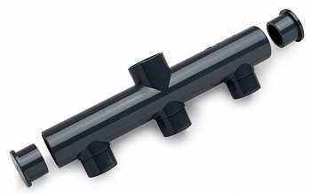 Коллектор ПВХ 3+2 выхода 50/40мм Коллектор ПВХ 3+2 выхода 50/40мм