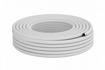 Труба гофрированная из нерж. стали SS 304, IWS 15A (в оболочке, белая) 50м Труба гофрированная из нерж. стали SS 304, IWS 15A (в оболочке, белая) 50м