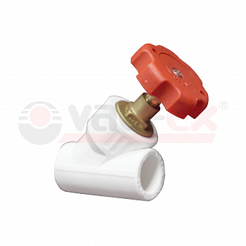 Вентиль полипропиленовый 25мм (45гр.) Valfex