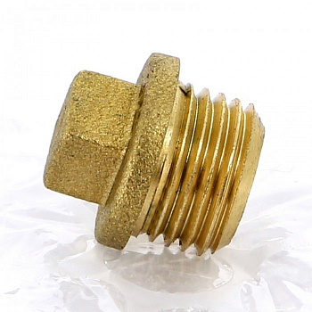 Заглушка латунь 1/4" НР с квадратом (UNI-FITT) Италия Заглушка латунь 1/4" НР с квадратом (UNI-FITT) Италия