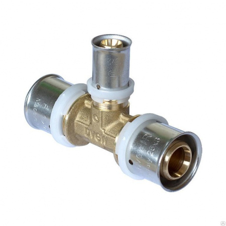 Картинка товара пресс тройник 20х20х20мм, uni-fitt 706G7770 ufa-aqua.ru