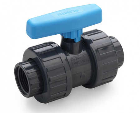 Картинка товара кран пвх шаровой, разьбовой 1-1/2"вр Plimat  ufa-aqua.ru