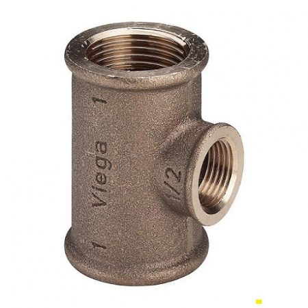 Фото товара тройник переходной бронзовый 1"х1/2"х1"вр, viega 10130G060406              ufa-aqua.ru Картинка товара тройник переходной бронзовый 1"х1/2"х1"вр, viega 10130G060406              ufa-aqua.ru