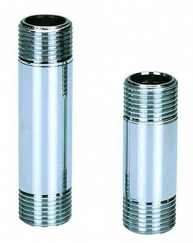 Удлинитель хром 1" НР, 100мм. Удлинитель хром 1" НР, 100мм.