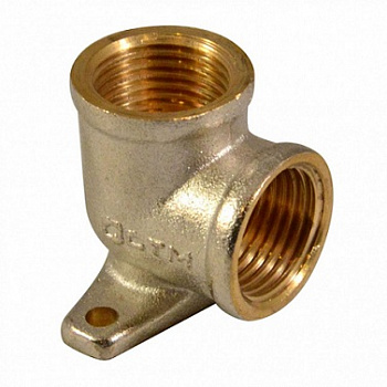 Угол латунь с креплением 1/2" ВР (установочный)