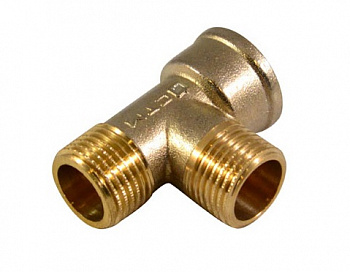 Тройник латунь 1" г/ш/ш Тройник латунь 1" г/ш/ш