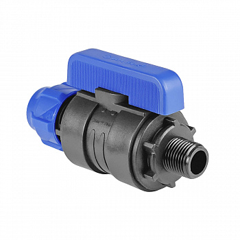 Кран для ПНД 32х3/4"НР, PP-R (Россия) Кран для ПНД 32х3/4"НР, PP-R (Россия)