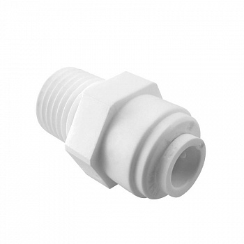 Фитинг JG прямой 1/4"TUBE х 1/2"НР подсоединение OCMOC