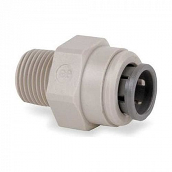 Фитинг JG прямой 1/4"TUBE х 1/4"НР (серый)