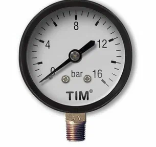 Манометр 16 бар радиальный 50мм (G1/4") TIM
