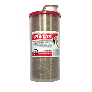 Лен шпуля/пластиковая упаковка (110м.) UNIFLAX