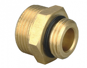 Ниппель соединительный 1/2"х3/4" ЕК под термостатический клапан для коллектора