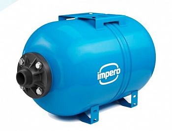 Гидроаккумулятор 20л. горизонтальный с пластиковым фланцем IMPERO 