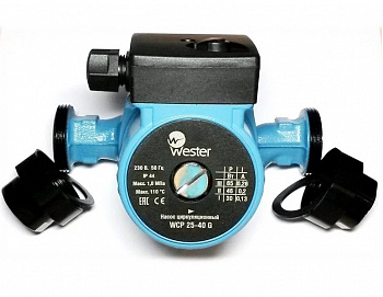 Насос циркуляционный для отопления Wester WCP 25-60G 180 (с гайками)
