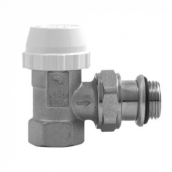 Вентиль для радиатора 1/2"НВ термостатический угловой со сгоном ITAP