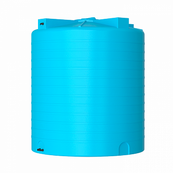 Бак пластиковый для воды 10000л. Синий с крышкой (круглый)