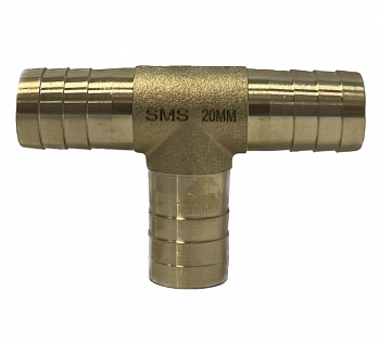 Штуцер тройник для шлангов 19-20мм.