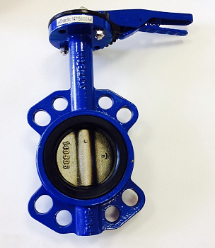 Затвор поворотный дисковый Ду-65, (NBR), Ру-16, ЛАЗ (ручка)