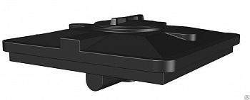 Бак пластиковый для душа 240л (1100х1100х380мм), Черный