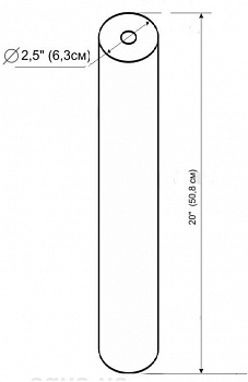 Картридж 20" для механической очистки воды ПП-10M-Л п/п 10 мкр.(20")