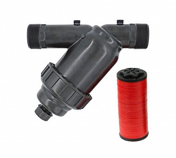 Фильтр для воды косой дисковый 1"НР (до 5м3/час) 130мкм