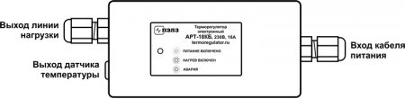 Картинка товара терморегулятор  для греющего кабеля 220в АРТ-18КБ ufa-aqua.ru