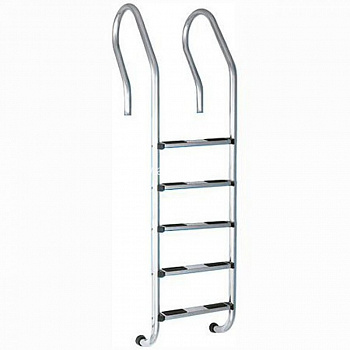 Лестница для бассейна 5 cтупеней (у.б.) Emaux AISI-304 (наклон)