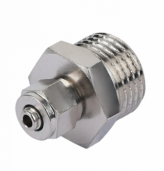 Фитинг прямой 1/4"TUBE х 1/2"НР подсоединение OCMOC (латунь)