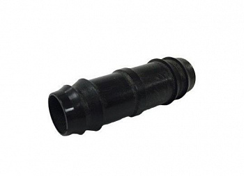 Соединение трубки капельного полива 16х16мм (черный)