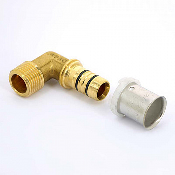 ПРЕСС Угол 20х1/2"НР, UNI-FITT