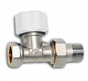 Вентиль для радиатора 3/4"НВ обратный со сгоном LUXOR