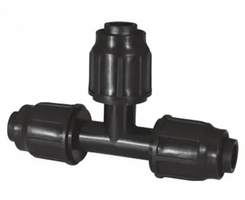 Тройник капельного полива 16х16х16мм, Irritec (цанга)