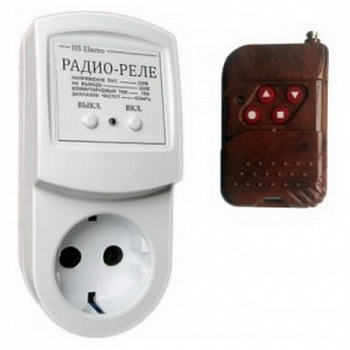 Радио реле (розетка) 220В 6А (1,3кВт)
