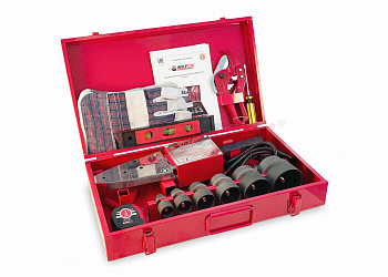 Паяльник для PP-R труб 1500Вт. (ком-т 20-63мм) кейс, Valfex