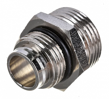 Ниппель соединительный 1/2"х3/4" ЕК под расходомер для коллектора