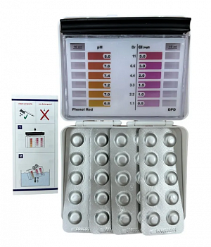 Тестер для бассейна Ph и Cl/BR