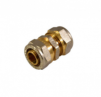 Обжимная муфта 16х16 никелированная CTM