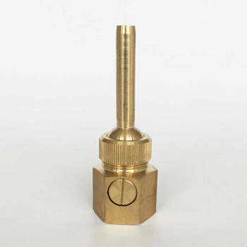 Насадка для фонтана одноструйная 1/2"ВРх5,75мм (латунь) с регулировкой