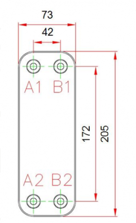 Картинка товара теплообменник пластинчатый паяный к025-10m-g4 К 025-10 ufa-aqua.ru
