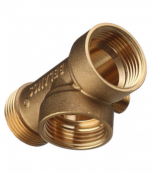 Штуцер 4-х выводной, латунь 1"Нх1"Вх1"Вх1/4"Н
