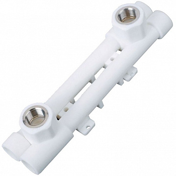 Водорозетка полипропиленовая двойная для смесителя ВР 20х1/2" ПРОХОДНАЯ