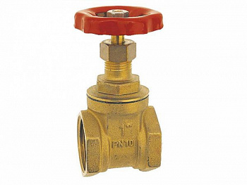 Задвижка клиновая латунь ВВ 1-1/2" 10бар, UNI-FITT