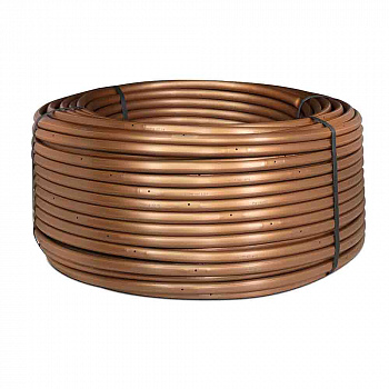 Трубка капельного полива 16мм (1,1) капля 2.2 л/час, 33см. (коричневый) бухта 100м.