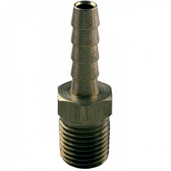 Штуцер под шланг 6мм х1/4"НР, нерж. сталь AISI 304