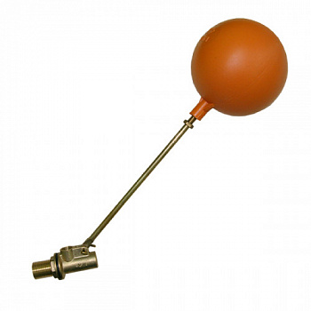 Поплавковый клапан для емкости 2" НР латунь, шар пластик