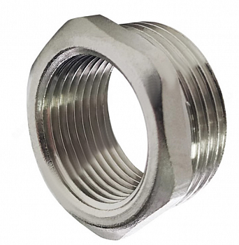 Футорка латунь 1/2"х1/4" НВ, (никиль)