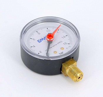 Манометр 16 бар радиальный 63мм (G1/4") EMMETI