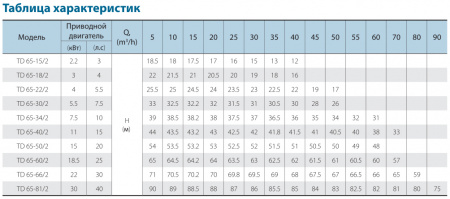 Картинка товара насос циркуляционный фланцевый td65-19/2 чугун, ду65  ufa-aqua.ru