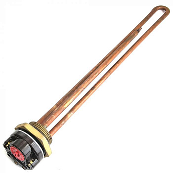 ТЭН для бойлера 2,0кВт, L=285мм, 1-1/4" с термостатом